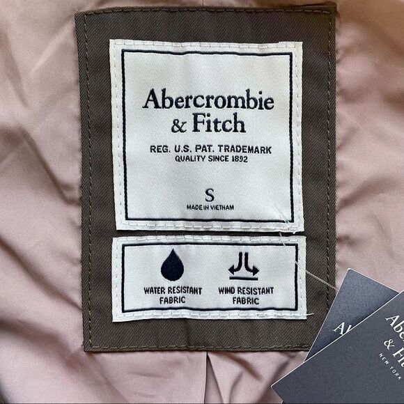 NWT Abercrombie & Fitch Green Water and Wind Resistant Heavy Jacket - Picture 5 of 14